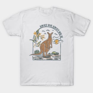 Vintage style kangaroo  always was always will be T-Shirt